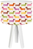 Lampy stojące - Macodesign Lampa biurkowa Kolorowe jamniki mini-foto-273w, 60 W - miniaturka - grafika 1