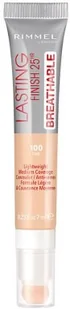 Rimmel LASTING FINISH 25HR - BREATHABLE - Ultralekki, kryjący korektor - 100 - FAIR RIML2UKO-YKO-01 - Korektory do twarzy - miniaturka - grafika 3