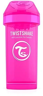 Twistshake Twistshake, Kubek niekapek z mikserem do owoców, Różowy, 360 ml - Kubki dla dzieci - miniaturka - grafika 2
