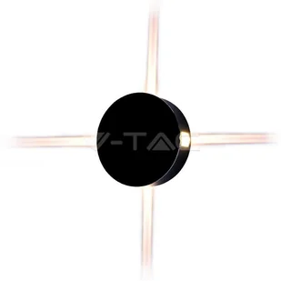 v-tac Oprawa Ścienna V-TAC 4W LED IP65 Czarna Okrągła VT-706 4000K 440lm - Lampy ścienne - miniaturka - grafika 10