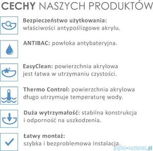 Besco  INFINITY170L 170x110 cm - Wanny - miniaturka - grafika 3