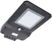 Lampy ogrodowe - Milagro Czarna Lampa Solarna Street 15 W 4000 K IP65 EKO2028 - miniaturka - grafika 1