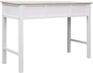 vidaXL Stolik konsola, 110 x 45 x 76 cm, drewniany - Konsole i sekretarzyki - miniaturka - grafika 5