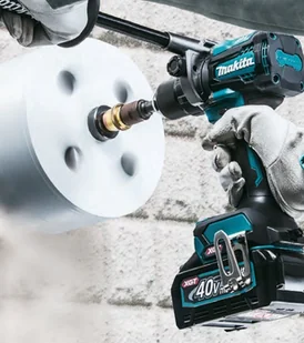 Makita akumulatorowa, udarowa wiertarko-wkrętarka, 40V max Li-Ion, serii XGT [HP001GZ01] + bluza na zamek z kapturem i logo XGT [R-0368] HP001GZ01 - Wiertarko-wkrętarki akumulatorowe - miniaturka - grafika 8