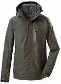 Kurtki i kamizelki sportowe męskie - Killtec Killtec Kurtka funkcyjna męska Carleb  kurtka męska z odpinanym kapturem  kurtka outdoorowa o wysokości słupa wody 10 000 mm  męska kurtka jest w 100% wodoszczelna ciemnooliwkowy M 34723-000 - miniaturka - grafika 1