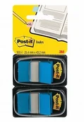 Etykiety samoprzylepne i bloki etykiet - Post-It 3M Zakładki indeksujące (680-B2EU), PP, 25x43mm, 2x50 kart., niebieskie 3M-70005078046 - miniaturka - grafika 1