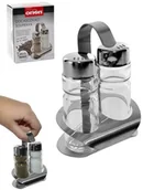 Pojemniki na przyprawy - Orion Przyprawnik na SÓL / PIEPRZ + stojak 152357 - miniaturka - grafika 1