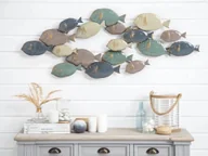 Dekoracje domu - Beliani Dekoracja ścienna wielokolorowa FERMIUM - miniaturka - grafika 1