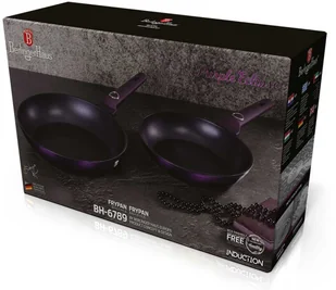 Berlinger Haus Patelnia zestaw Purple eclipse collection Tytanowa 26 22cm 2szt BH-6789 Kinghoff - Zestawy garnków i patelni Berlinger Haus Patelnia zestaw Purple eclipse collection Tytanowa 26 22cm 2szt BH-6789 Kinghoff - Zestawy garnków i patelni - miniaturka - grafika 6