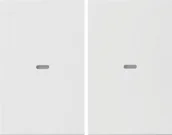 Systemy inteligentnych domów - Berker Hager Hager KNX easy K.1/K.5 biały Klawisz z soczewką do modułu przycisku 2-krotnego B_80960379 - miniaturka - grafika 1