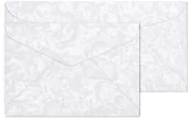 Koperty - Koperty ozdobne Róże biały C6 - miniaturka - grafika 1