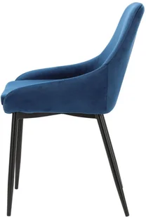 Intesi Krzesło Floyd Velvet niebieskie - Krzesła - miniaturka - grafika 3