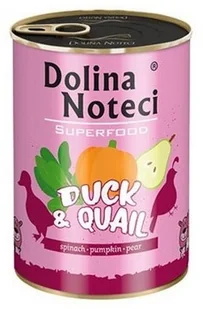 Dolina Noteci Premium Superfood Pies Kaczka i przepiórka puszka 400g - Mokra karma dla psów - miniaturka - grafika 3