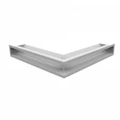 Akcesoria kominkowe - Kratki.pl LUFT narożny biały 56x56x9 LUFT/NS/90/45S/B - miniaturka - grafika 1