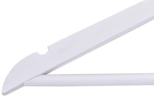 Wieszak drewniany RONDO komplet 10 szt biały W.RONDO.BIA.10.FSC - Wieszaki do szafy - miniaturka - grafika 2