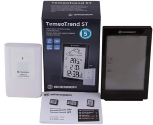 Bresser TemeoTrend ST RC Czarny - Stacje pogodowe - miniaturka - grafika 2