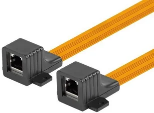 LANBERG ADAPTER ZŁĄCZKA SIECIOWA PRZELOTKA OKIENNA RJ45 KAT.5E 17CM ADS-RJ45-RJ45-245 - Wtyczki i adaptery - miniaturka - grafika 2