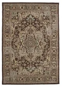 Dekoracja stołu - Monbeautapis śliwka 137197 Marrakesch dywan Vintage polipropylen Heatset brązowy 133 x 190 cm 137197 - miniaturka - grafika 1