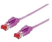 Kable miedziane - Tecline Category 6 A kablem Ethernet (0,5 m) jasnoczerwony 4048889017043 - miniaturka - grafika 1