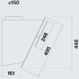 Falmec Verso 55 Szary - Okapy kuchenne - miniaturka - grafika 5