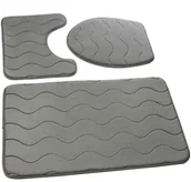 Dywaniki łazienkowe - Euromat Dywaniki Łazienkowe Sumba Jasno Szary 23 13522 - miniaturka - grafika 1