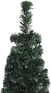 vidaXL Sztuczna wąska choinka ze stojakiem 240 cm włókno optyczne 328447 - Choinki - miniaturka - grafika 7
