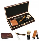 Zestawy kosmetyków męskich - Zestaw do Golenia Brzytwa Pas Pędzel Skrzynka - miniaturka - grafika 1
