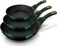 Patelnie - Berlinger Haus Patelnia ZESTAW 3 PATELNI GRANITOWYCH 20/24/28CM METALLIC EMERALD [BH-6178] BH-6168 - miniaturka - grafika 1