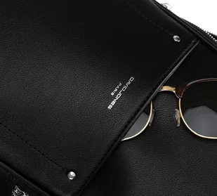 Oryginalny miejski plecaczek na jedno ramię ze skóry ekologicznej - Plecaki - miniaturka - grafika 9