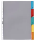 Ofertówki - Durable Koszulki na dokumenty A4 z zakładkami 5 szt. 6630-19 - miniaturka - grafika 1