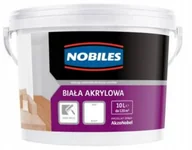 Farby zewnętrzne - Nobiles Biała Akrylowa 10L farba emulsja matowa bi - miniaturka - grafika 1