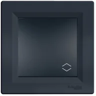 Gniazdka elektryczne - Schneider Electric Łącznik pojedynczy schodowy Asfora antracyt EPH0401171 - miniaturka - grafika 1