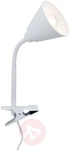 Paulmann Vitis lampa z klipsem, biała - Lampy stojące - miniaturka - grafika 3