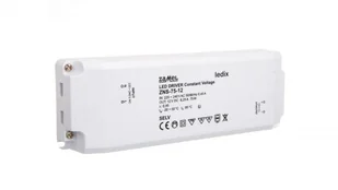 Zamel Zasilacz LED slim 12V DC 75W TYP: ZNS-75-12 LDX10000141 - Zasilacze i transformatory - miniaturka - grafika 2