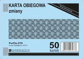 Druki akcydensowe - Firma krajewski Karta obiegowa zmiany / A6 [Pu/Os-270] Pu/Os-270 - miniaturka - grafika 1