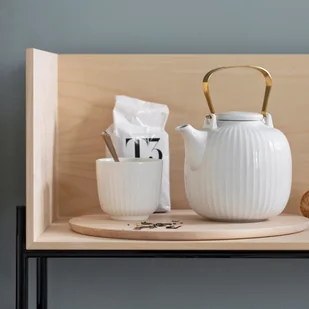 Kähler Kähler HAMMERSHI Dzbanek do Herbaty 1,2 l Biały 693040 - Dzbanki i imbryki - miniaturka - grafika 5