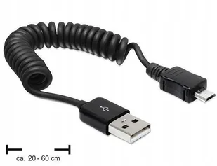 Delock Kabel Usb Am-micro 2.0 Spirala 20-60CM - Kable komputerowe i do monitorów - miniaturka - grafika 5