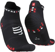 Skarpetki sportowe męskie - Compressport Skarpetki do biegania krótkie ProRacing Socks V4 czarno-czerwone - miniaturka - grafika 1
