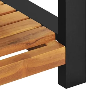 VidaXL Lumarko Ławka, 120 cm, lite drewno tekowe 325276 VidaXL - Ławki do przedpokoju - miniaturka - grafika 6