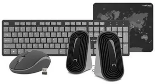 NATEC NATEC Zestaw klawiatura + mysz NATEC Tetra 4w1 NKL-1179 (kolor czarny) (2_137078) - Klawiatury NATEC NATEC Zestaw klawiatura + mysz NATEC Tetra 4w1 NKL-1179 (kolor czarny) (2_137078) - Klawiatury - miniaturka - grafika 2