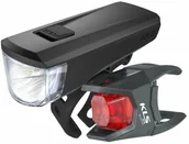 Lampki rowerowe - Kellys Zestaw oświetlenia KLS NOBLE 1403590 - miniaturka - grafika 1