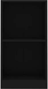 vidaXL Regał na książki, czarny, 40 x 24 x 75 cm, płyta wiórowa - Regały - miniaturka - grafika 4