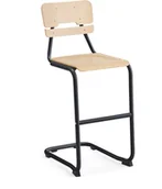 Meble do szkół i przedszkoli - AJ Produkty Krzesło szkolne LEGERE I, H 650 mm, antracyt, brzoza - miniaturka - grafika 1