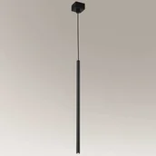 Lampy sufitowe - Shilo Wisząca LAMPA industrialna KOSAME 7844 metalowa OPRAWA tuba ZWIS loftowy czarny 7844 - miniaturka - grafika 1