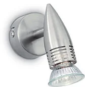 Lampy ścienne - Alfa Kinkiet AP1 NICKEL 009377 Ideal Lux - miniaturka - grafika 1