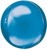 Balony i akcesoria - AMSCAN Balon foliowy kula niebieski - 38 x 40 cm - 1 szt. 2820499 - miniaturka - grafika 1