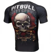 Bielizna sportowa męska - Pit Bull sklep RASHGUARD PIT BULL SANTA MUERTE - miniaturka - grafika 1