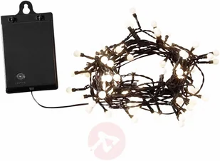 Konstsmide 3741 100 lampa Globe LED łańcuch świetlny z okrągłymi diody/na zewnątrz (IP44)/zasilana na baterie: 4 X AA 1.5 V (brak w wyposażeniu)/O czujnik światła, 6h i 9H Timer i włą - Pozostałe oświetlenie - miniaturka - grafika 4