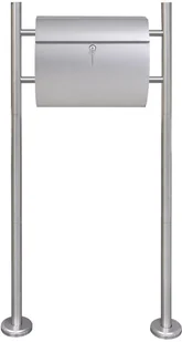 vidaXL Skrzynka na listy na stojaku, podłużna vidaXL - Skrzynki na listy - miniaturka - grafika 2