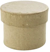 Dekoratorstwo - Decopatch Art déco Patch bt001o Box kwadratowy kształt z fotohalterung z kartonu z masy papierniczej, 7 x 7 x 7 cm, do ozdabiania, nadaje się idealnie do Twoich ozdoba do mieszkania, brązowy BT500O - miniaturka - grafika 1